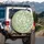 Botanical Leaves Fronds Abstract Shapes - Home Decor Gift Spare Tire Cover - 3