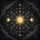 Celestial Alignment Geometric Stars Suns Moons Swirling Clouds - Cosmic Lifestyle Gift Spare Tire Cover - 6