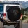 Fearsome Dark Scaly Creature Face Glowing Reptile Eyes - Fantasy Lover Adventure Gift Spare Tire Cover - 3