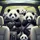 Panda Family Road Trip Adventure - Vehicle Interior Travel Gift for Wildlife Lover Spare Tire Cover - 6