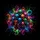 Iridescent Human Skulls Neon Energy Tendrils Deep Black Void - Gift for Skull Collector Spare Tire Cover - 6