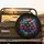 Iridescent Human Skulls Neon Energy Tendrils Deep Black Void - Gift for Skull Collector Spare Tire Cover - 2