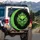 Neon Green Alien Skull Heads - Vehicle Decor Gift for Alien Lover Spare Tire Cover - 3
