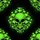 Neon Green Alien Skull Heads - Vehicle Decor Gift for Alien Lover Spare Tire Cover - 6