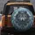 Grey Wolf Golden Eyes Wing Feathers Misty Forest - Fantasy Lover Gift Spare Tire Cover - 5