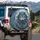 Grey Wolf Golden Eyes Wing Feathers Misty Forest - Fantasy Lover Gift Spare Tire Cover - 3