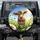 Calf Daisies Monarch Butterfly - Farmhouse Decor Gift for Animal Lover Spare Tire Cover - 1