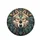 Wolf Head Golden Filigree Feathers - Wildlife Lover Gift for Wolf Lovers Spare Tire Cover - 4