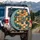 Various Cat Faces Mosaic - Travel Essentials Gift for Cat Lovers and Pet Owners Who Love Road Trips Spare Tire Cover - 3