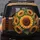 Dense Sunflower Cluster Overlapping Blooms Lush Greenery - Outdoor Vehicle Accent Gift Spare Tire Cover - 5
