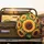 Dense Sunflower Cluster Overlapping Blooms Lush Greenery - Outdoor Vehicle Accent Gift Spare Tire Cover - 2