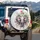 Majestic Elephant Head Flower Blossoms - Wildlife Lover Home Decor Gift Spare Tire Cover - 3