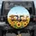 Three Cows Sunflower Field Butterflies - Farmhouse Decor Gift for Cow Lover Spare Tire Cover - 1