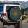 Stained Glass Mandala Rosette - Vehicle Decor Gift for Art Lovers Spare Tire Cover - 3