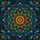 Stained Glass Mandala Rosette - Vehicle Decor Gift for Art Lovers Spare Tire Cover - 6