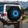 Ethereal Blue Butterflies Swarm - Fantasy Decor Gift for Butterfly Lovers Spare Tire Cover - 3