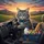 Grey Tabby Cat Steering Wheel Grocery Basket - Road Trip Lover Gift for Cat Owners Spare Tire Cover - 6