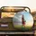 Woman Painter Divided Sky Grass Field - Home Decor Gift Spare Tire Cover - 2