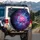 Lotus Flower Galaxy Star Clusters Nebula - Yoga Meditation Gift Spare Tire Cover - 3