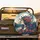 Woman Profile Hair Flowers Butterflies Moon Forest - Twilight Landscape Gift Spare Tire Cover - 2