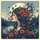 Woman Profile Hair Flowers Butterflies Moon Forest - Twilight Landscape Gift Spare Tire Cover - 6