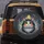 Black White Striped Cat Yellow Bird - Cat Lover Gift Spare Tire Cover - 5
