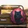 Black Wolf Luminous Eyes Crimson Rose Forest Embers Mist - Wolf Lover Home Decor Gift Spare Tire Cover - 2