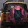 Black Wolf Luminous Eyes Crimson Rose Forest Embers Mist - Wolf Lover Home Decor Gift Spare Tire Cover - 5