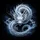 White Silver Oriental Dragon Cosmic Mists - Fantasy Decor Gift for Dragon Lover Spare Tire Cover - 6