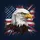 Majestic Bald Eagle American Flag Wildlife Decor - Independence Day Gift for Veterans Spare Tire Cover - 6