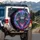 Mystical Wolves Feather Wings Celestial Mandalas - Spiritual Journey Gift Spare Tire Cover - 3