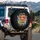 Baby Highland Cow Leopard Bow Wildflower - Cow Lover Gift Spare Tire Cover - 3