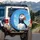 Atlantic Puffin Blue Sky Coastal Clouds - Wildlife Lover Gift for Bird Lovers Spare Tire Cover - 3