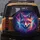 Iridescent Geometric Fox Cosmic Nebula - Wildlife Lover Gift Spare Tire Cover - 5