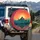 Desert Sunset Saguaro Cactus Mountains - Outdoor Adventure Gift for Nature Lover Spare Tire Cover - 3