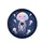 Stylized Friendly Smile Glowing Jellyfish Wavy Tentacles Stars Sparkles - Deep Ocean Lover Gift Spare Tire Cover - 4
