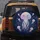 Stylized Friendly Smile Glowing Jellyfish Wavy Tentacles Stars Sparkles - Deep Ocean Lover Gift Spare Tire Cover - 5