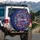 Welcome Paw Prints Confetti Splatter - Outdoor Car Accessory Gift for Pet Parents Spare Tire Cover - 3
