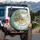 Orange Tabby Cat Christmas Tree Snowman - Christmas Holiday Gift for Cat Lover Spare Tire Cover - 3