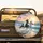 Pinto White Horses Galloping Beach Ocean Sunset Doves - Nature Lover Gift Spare Tire Cover - 2