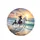 Pinto White Horses Galloping Beach Ocean Sunset Doves - Nature Lover Gift Spare Tire Cover - 4
