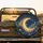 Golden Crescent Moon Dark Clouds Glowing Stars Night Sky - Celestial Decor Gift for Star Lover Spare Tire Cover - 2