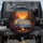 Vintage Travel Trailer Campfire Twilight Sky - Road Trip Camping Gift Spare Tire Cover - 1