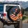Bald Eagle American Flag - Independence Day Gift for Veterans Spare Tire Cover - 3