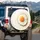 Sunny Side Up Fried Egg - Breakfast Lover Road Trip Gift for Foodies Spare Tire Cover - 3
