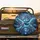 Coiled Silver Dragon Glowing Runic Sword Sapphire Gemstone - Fantasy Lover Gift Spare Tire Cover - 2