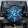Coiled Silver Dragon Glowing Runic Sword Sapphire Gemstone - Fantasy Lover Gift Spare Tire Cover - 1
