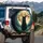 Regal Black Cat Full Moon Gothic Night - Dark Fantasy Gift for Cat Lovers Spare Tire Cover - 3