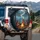 Raccoon Campfire Marshmallow Camping Tent - Wildlife Lover Gift Spare Tire Cover - 3