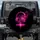 Magenta Over-Ear Headphones Musical Notes Equalizer Sound Waves - Audio Enthusiast Gift Spare Tire Cover - 1